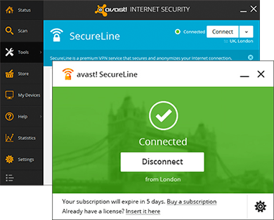 avast secure vpn license free